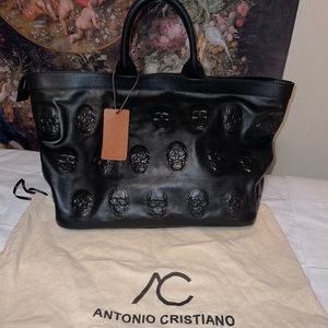 Large Antonio Cristiano skull bag